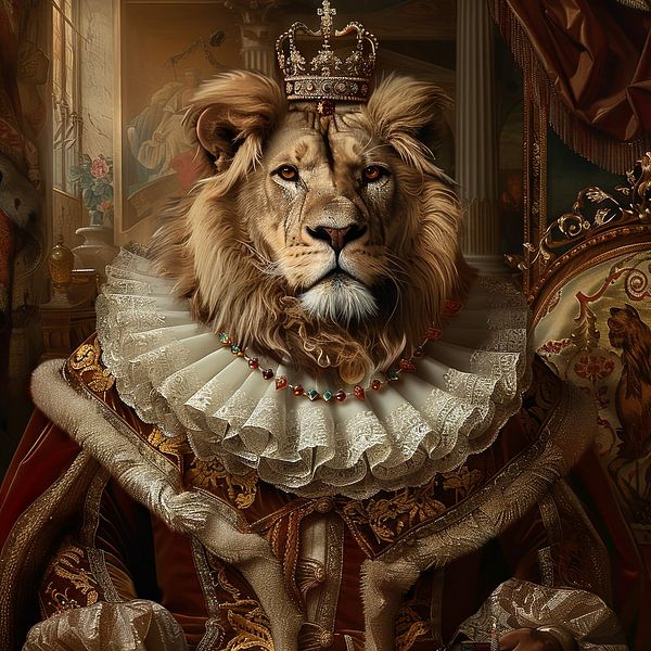 Lion royal par Poster Art Shop