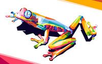 Frosch WPAP Kunstwerk