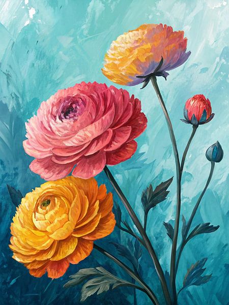 Lebendige Ranunkelblüte von Artistic