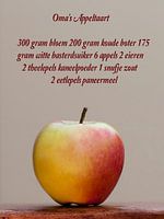 appel met recept voor oma's appeltaart