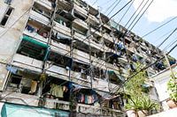 Bangkok slums flat