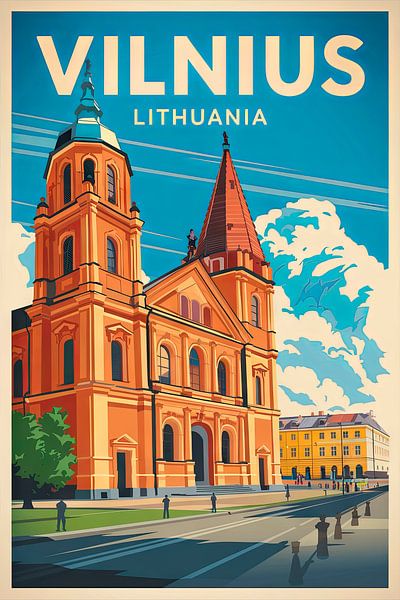 Vilnius, Litauen. von Poster Art Shop