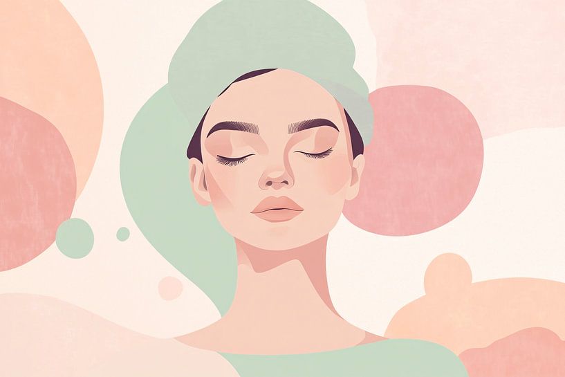 Female portrait in pastel shades by Imperial Art House