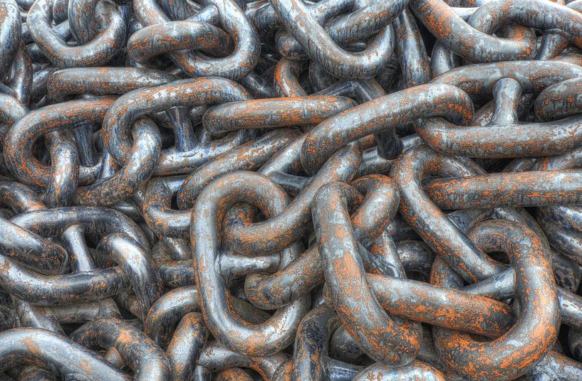 Anchor chain by Hans Kool