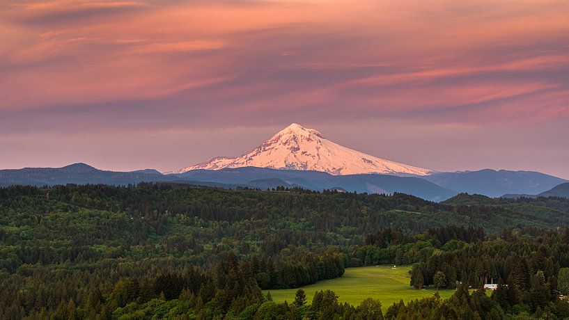 Jonsrud viewpoint towards Mount Hood, Oregon by Henk Meijer Photography