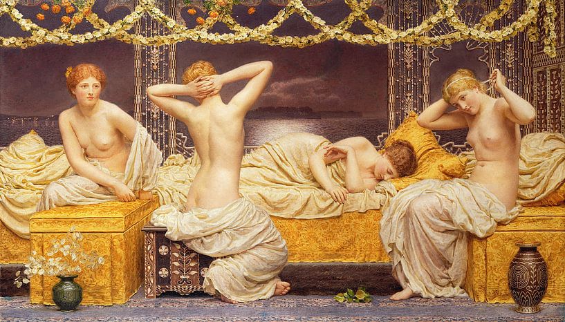 Albert Joseph Moore,Eine Sommernacht von finemasterpiece