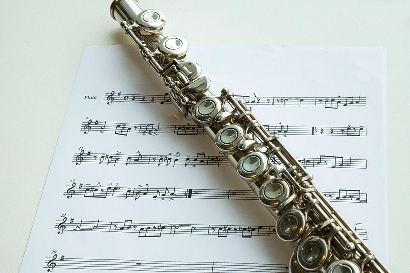 Flûte et partitions par Gert Hilbink