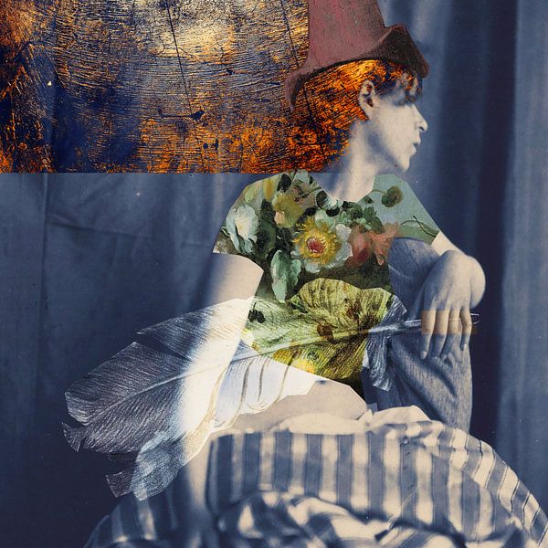 Woman with red hair by Nop Briex