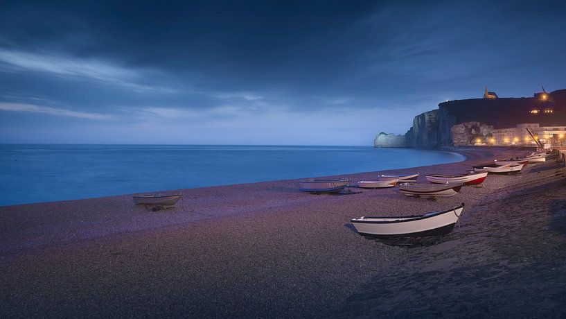 Die Boote von Etretat von Stefano Orazzini