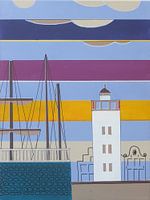 Leuchtturm und Stützmauer