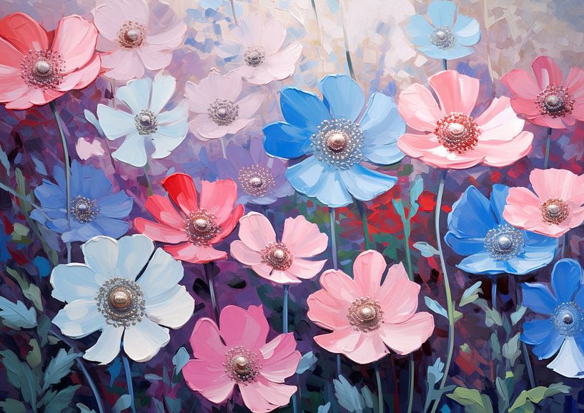 Wood anemone | Wood anemone by Eye catching paintings