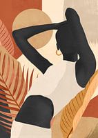 Silhouette of a Person Walking