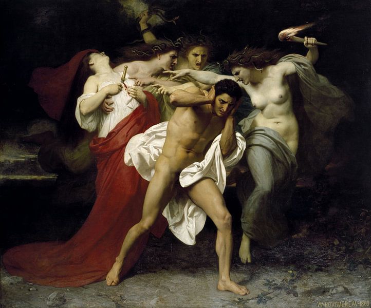 William Bouguereau, Oreste poursuivi par les Furies - par Atelier Liesjes