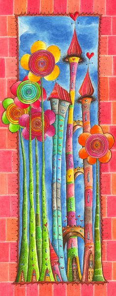 Wind flowers country 1 by Sonja Mengkowski