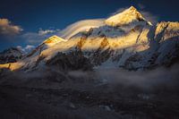 Sonnenuntergang im Himalayagebirge, Nepal