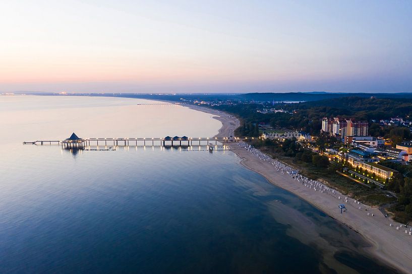 Baltic seaside resort Heringsdorf with the pier on Usedom by Werner Dieterich