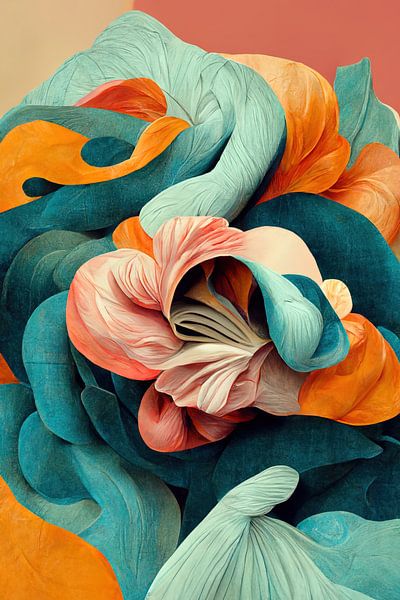 Flora IV mit surrealen Blüten von Roy Lemme