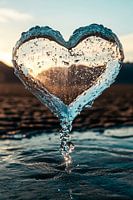 Cœur de l'eau qui coule