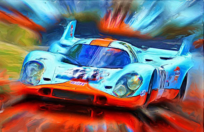 917k colored blue &amp; orange von DeVerviersBelgium