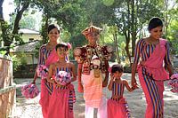 Garçon et demoiselles d'honneur Sri Lanka