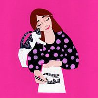 Zeichnung eines Kätzchens