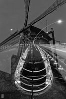 Moulin de Zaanse et pont sur la rivière Zaan