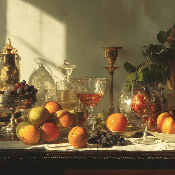 Golden Hour on the Dining Table by Wandpracht