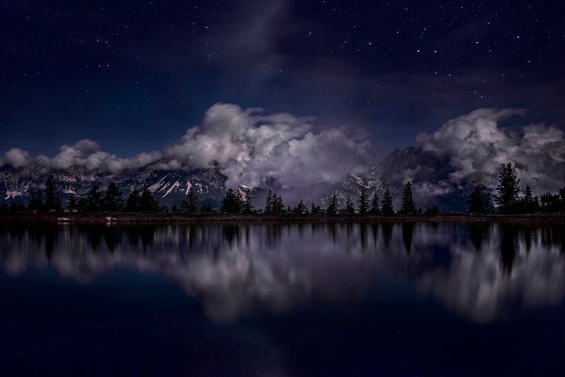 Astbergsee at night by Maaike Andrews