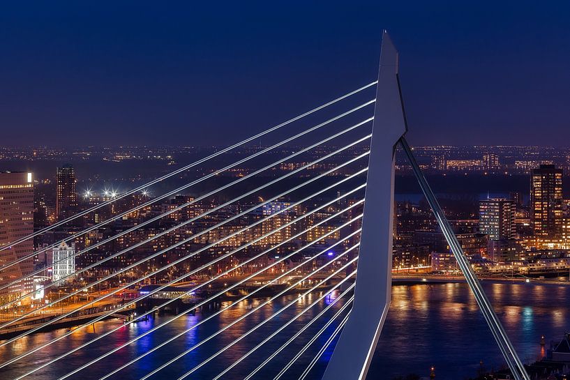 Erasmusbrug boven alles by Roy Poots