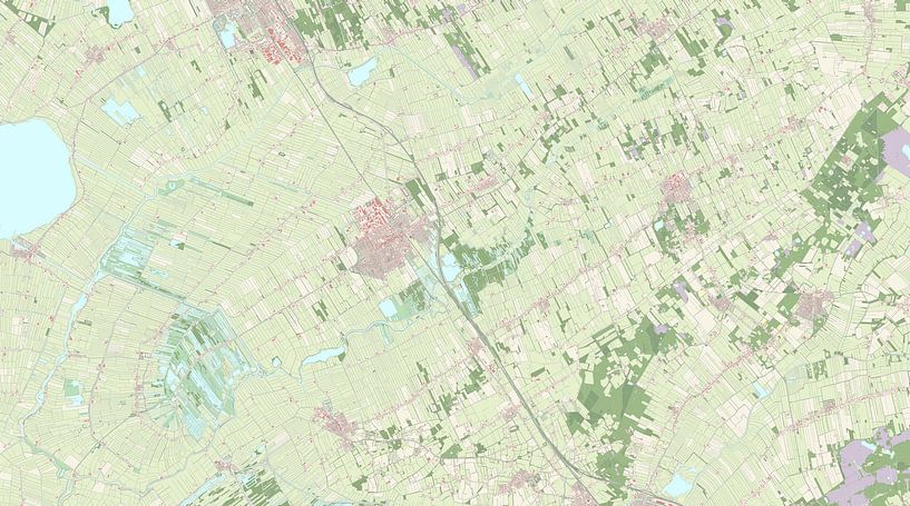 Karte von Weststellingwerf von Rebel Ontwerp