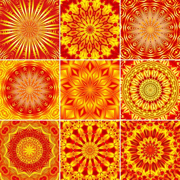 Collage de mandalas par Violetta Honkisz