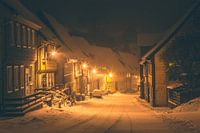 Snowy mountain village