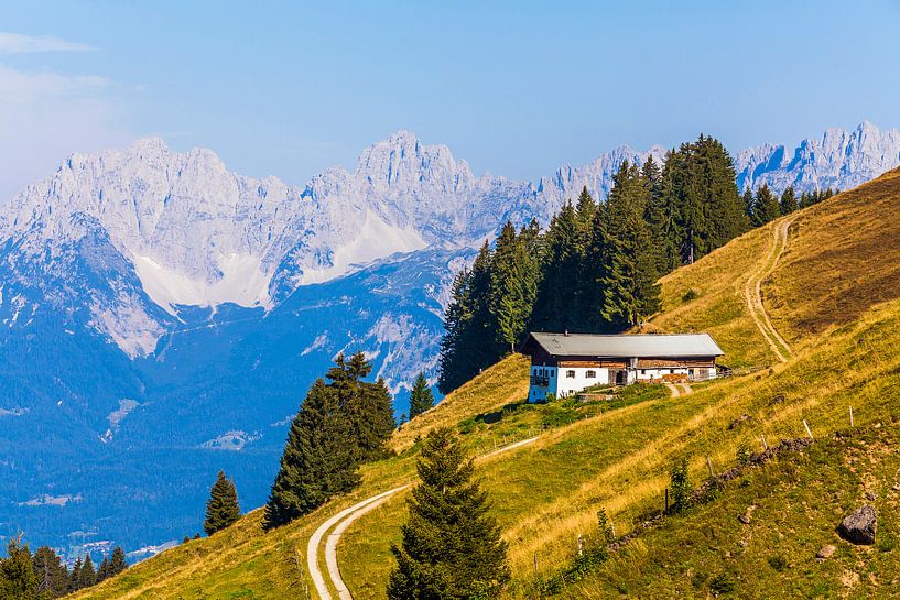 Ferme de montagne près de Kitzbühel en Autriche par Werner Dieterich