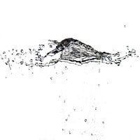 Water vliegt door de lucht