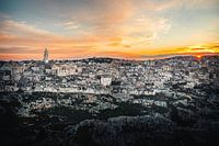 Matera bei Sonnenuntergang