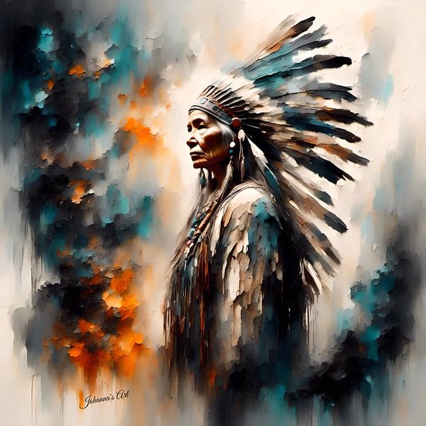 Native American Heritage 56 by Johannas Art Creations