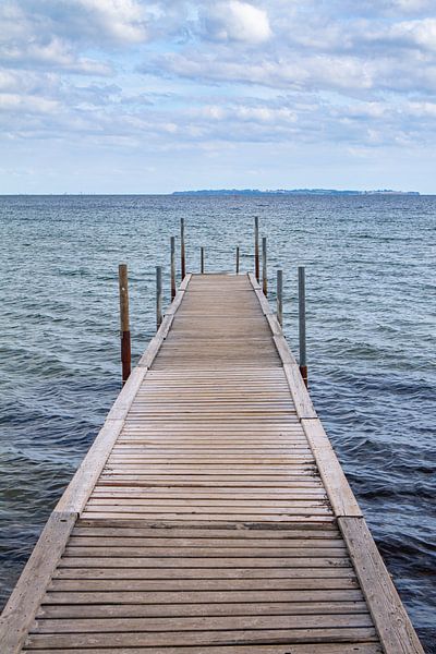 Steg im Wasser in Dänemark von Evelien Oerlemans