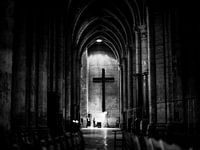 France Chartres cross at a distance