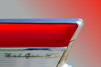 Tail fin of the Chevrolet Bel Air - icon of American automobile design