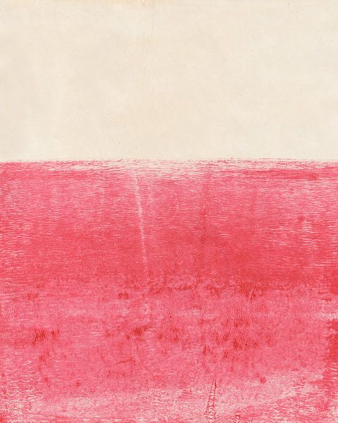 Blanc et rose. Paysage abstrait. par Dina Dankers