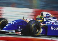 Ayrton Senna Formula 1 painting by Toon Nagtegaal