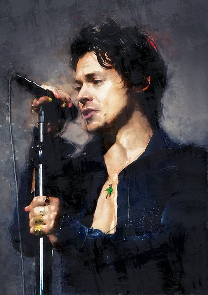 Harry Styles (Ölgemälde) von Bert Hooijer
