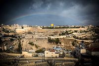 Arc-en-ciel sur Jérusalem