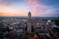 Peperbus Zwolle bei Sonnenaufgang