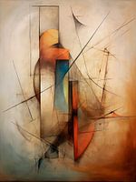 Abstrait aux tons terreux – Peinture Paix et Équilibre