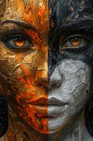 BLACK WHITE AND GOLD