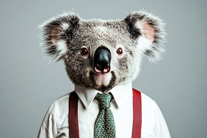 Koala in surreal outfit by Imperial Art House