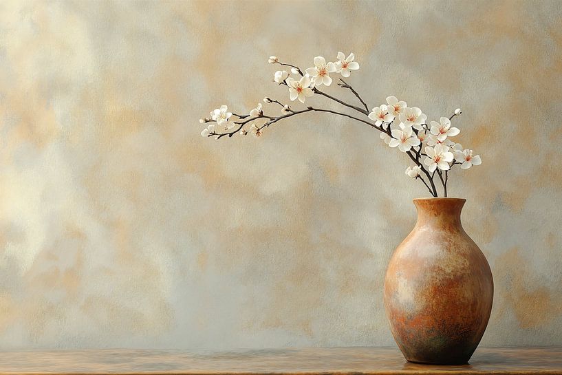 Japandi blossom in Earthen Tones by Studio BB