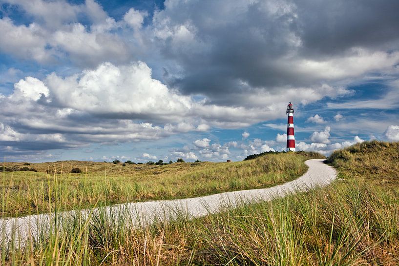 Leuchtturm auf der Insel Ameland von Frans Lemmens