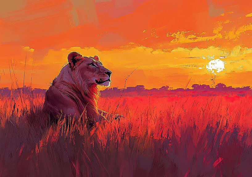 Löwe "Kraft der Könige: Der Löwe und seine Welt" von Niklas Maximilian